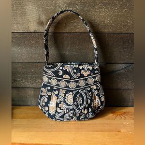 Vera Bradley Shoulder Bag in Cafe Caffe Latte Brown Black